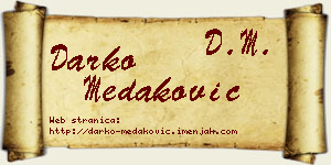 Darko Medaković vizit kartica